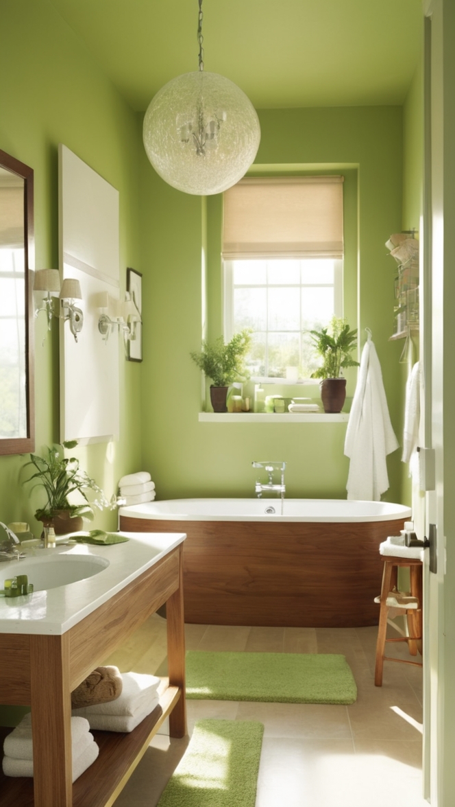 green bathroom design, modern wood bathroom, eco-friendly bathroom renovation, sustainable bathroom fixtures, bamboo bathroom decor