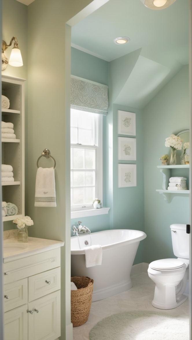 bathroom storage solutions, small bathroom organization, clever bathroom storage, creative bathroom storage, space-saving bathroom storage