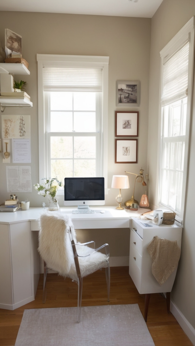 home office organization, ergonomic home office, small space workspace, workspace design ideas, compact home office