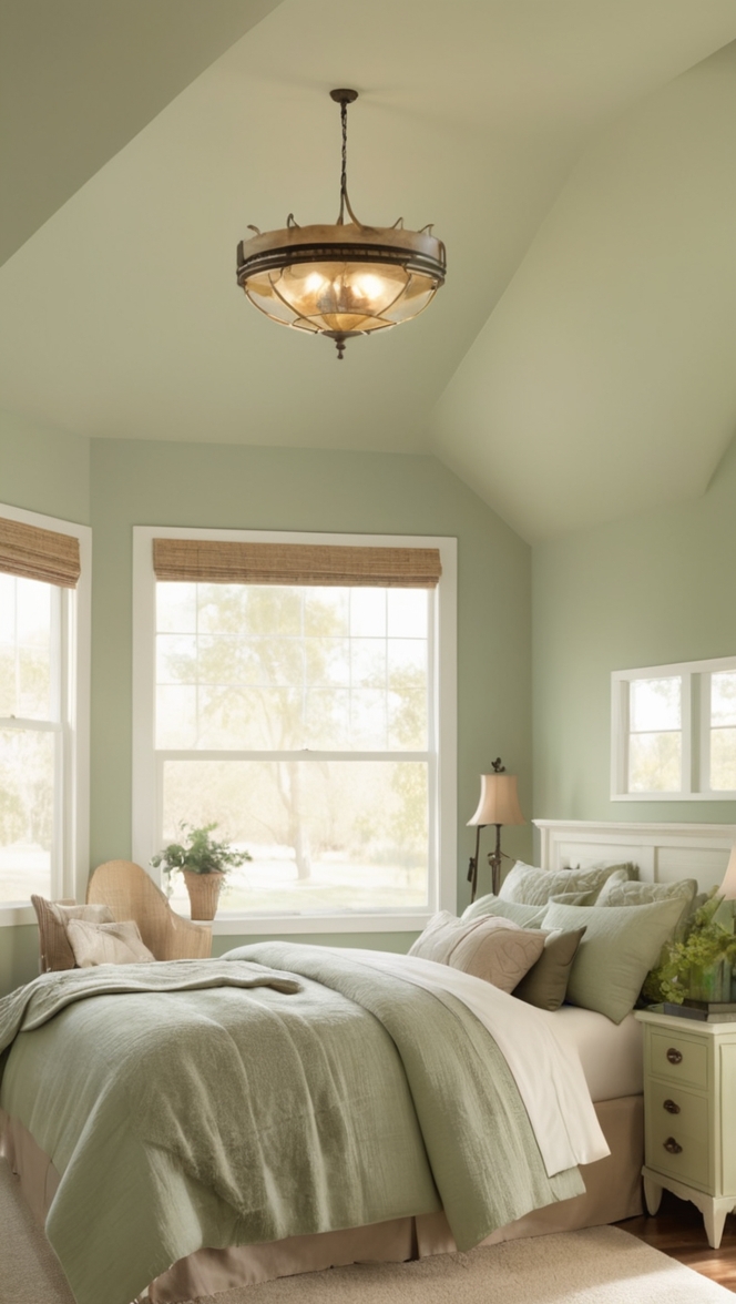 beige bedroom decor , sage green bedroom ideas, neutral bedroom design, earthy bedroom colors, natural bedroom inspiration