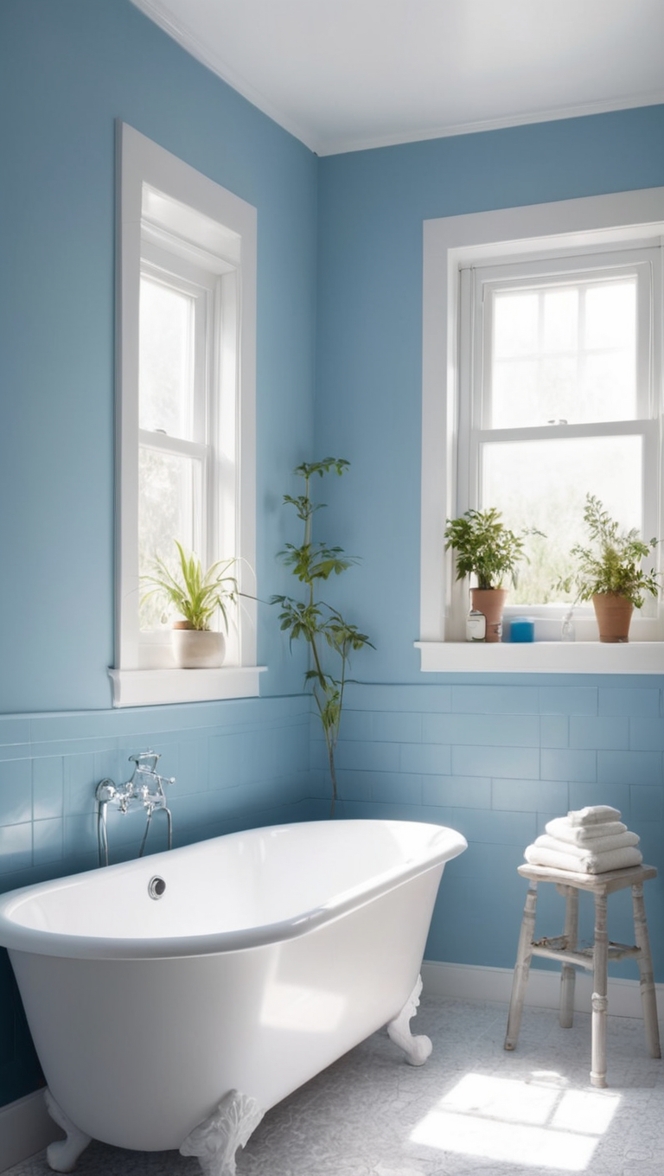 blue bathroom decor, bathroom renovation ideas, navy blue bathroom, modern bathroom design, luxury bathroom makeover