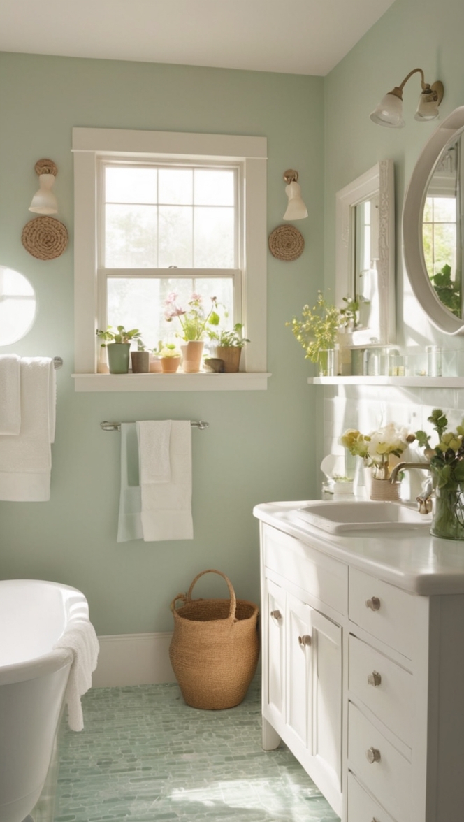 cottagecore bathroom decor, vintage bathroom accessories, whimsical bathroom design, romantic bathroom details, shabby chic bathroom ideas