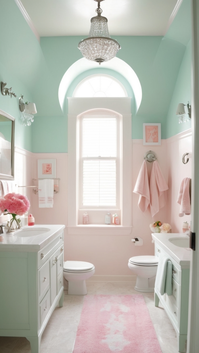 girly bathroom decor, feminine bathroom design, pink bathroom accessories, chic bathroom ideas, luxury bathroom renovations