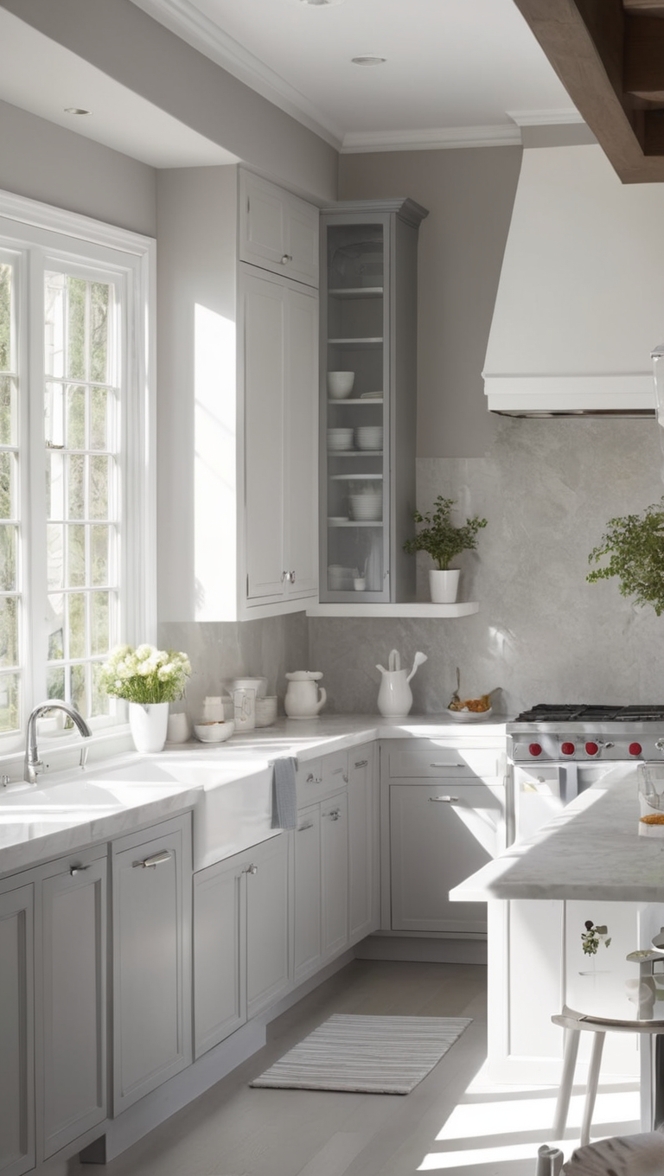 white kitchen ideas, gray kitchen cabinets, best kitchen designs, modern kitchen styles, farmhouse kitchen decor