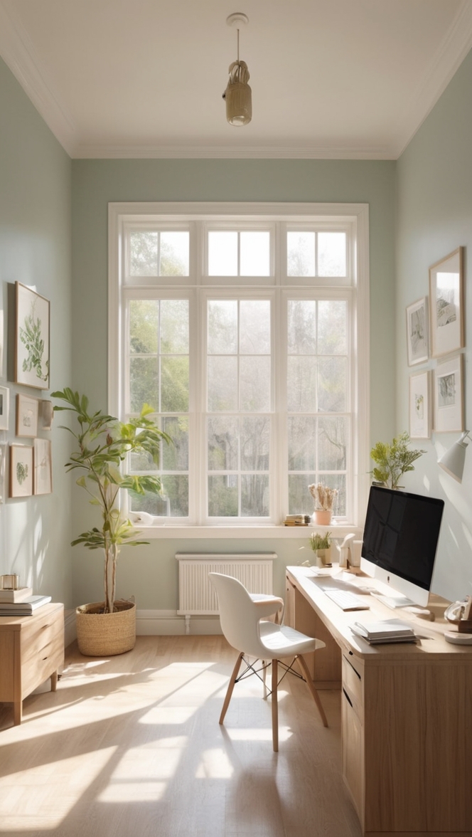 light academia aesthetic decor, vintage office supplies, chic bookshelf, sophisticated desk lamp, classic office furniture