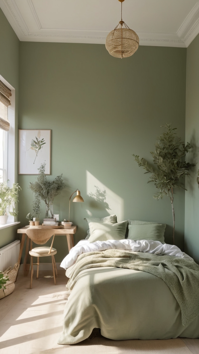 sage green paint, sage green decor, sage green bedding, sage green curtains, sage green furniture