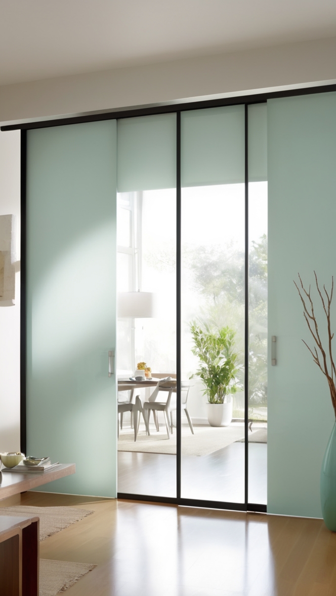 sliding glass doors, modern interior design, contemporary glass doors, home design features, elegant glass entrance