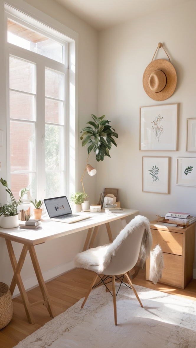 home office decor, productive workspace, minimalist office design, chic office furniture, modern workspace