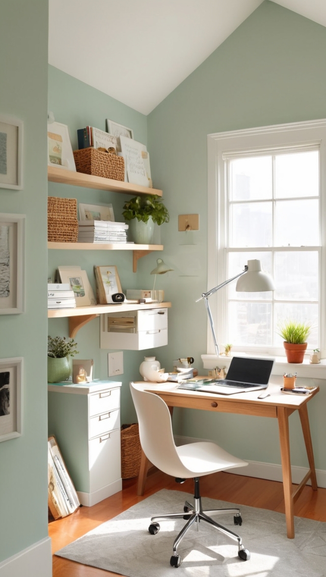 home office setup, work from home, ergonomic office furniture, small office space design, office organization