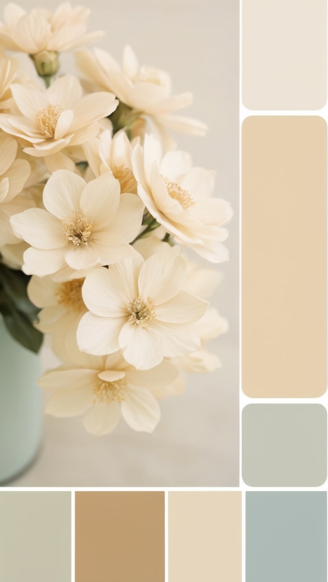 cream color palette, cream color scheme, cream color combination, cream color trend, cream color decor