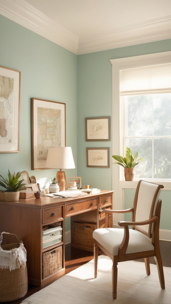 home office decor , home office design , vintage home decor , stylish home office , classy home office