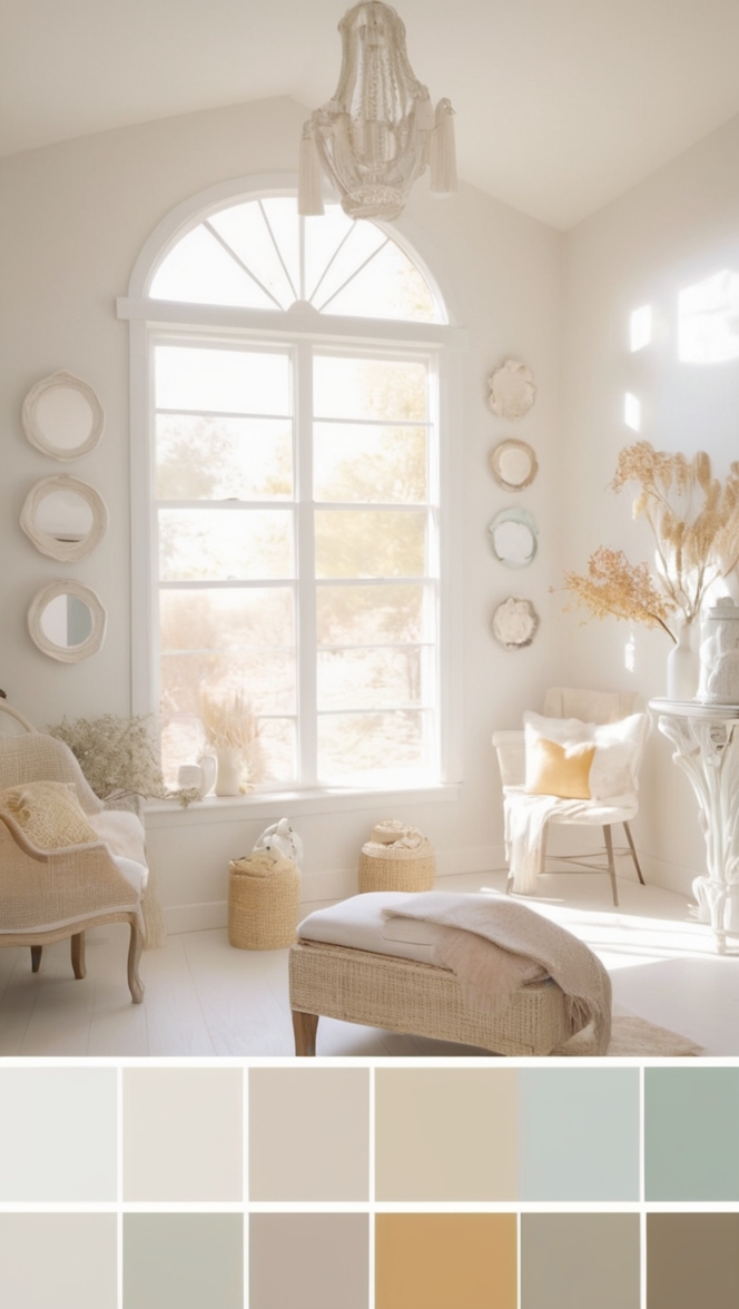 white color scheme, neutral color palette, elegant color scheme, minimalist color palette, monochromatic color scheme