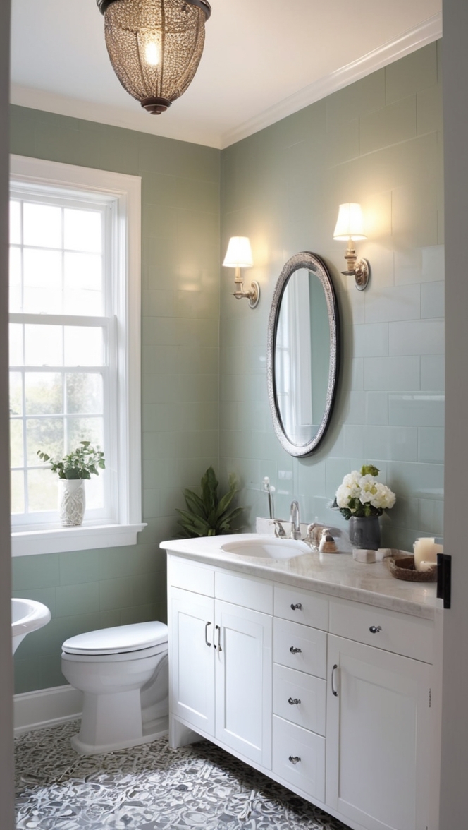 black and white bathroom ideas, classic bathroom design, monochrome bathroom decor, retro tile patterns, vintage bathroom tiles