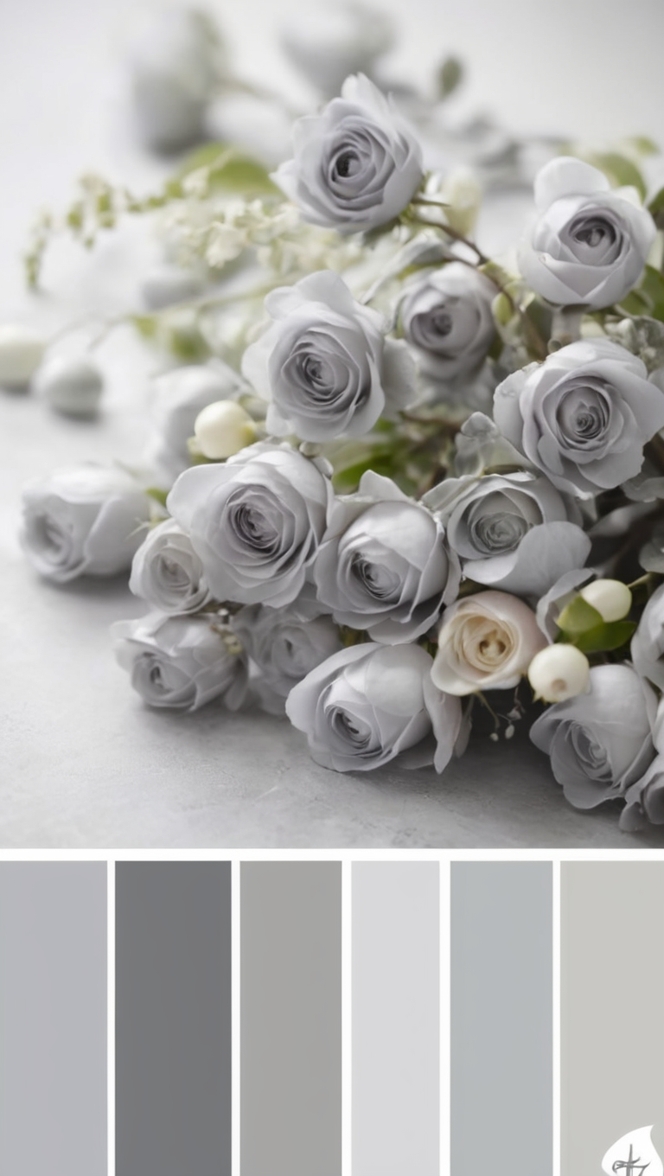 gray color scheme, gray paint colors, gray color combinations, shades of gray, light gray color palette
