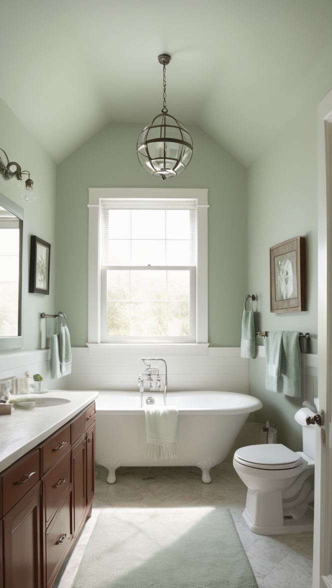 sage green bathroom decor, grey bathroom tiles, modern green bathroom design, affordable grey bathroom accessories, stylish sage green bath mat