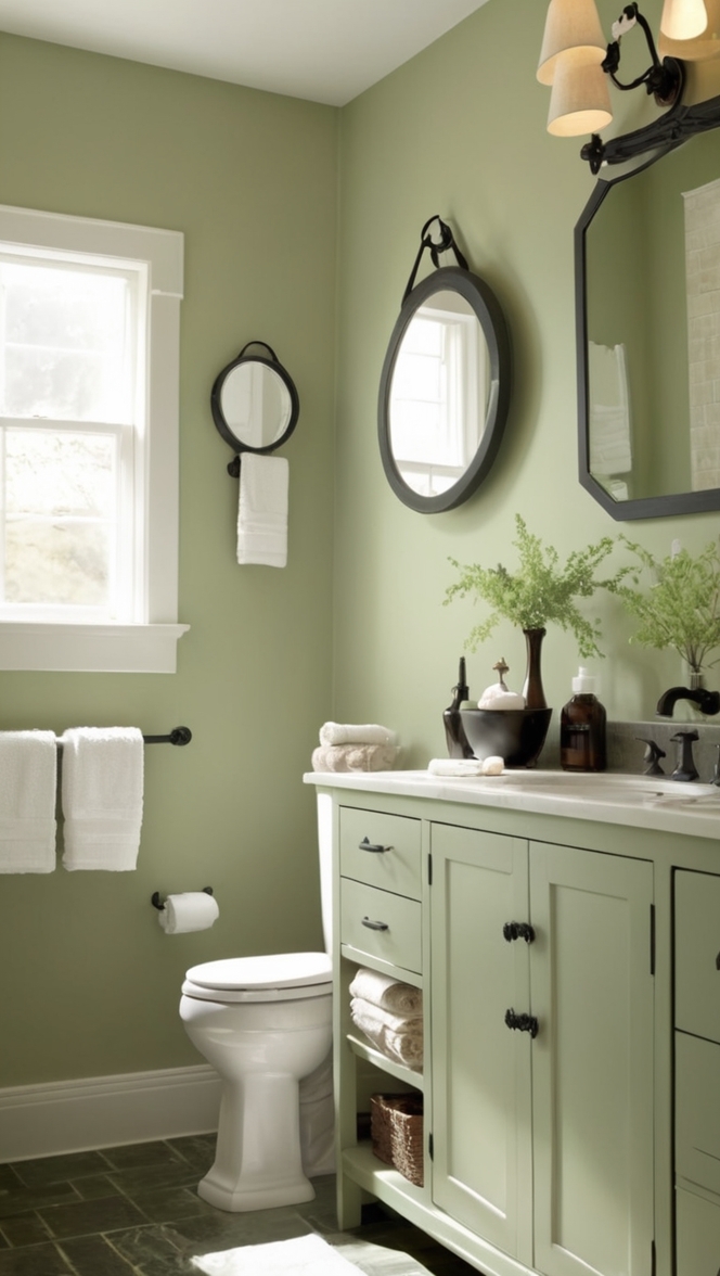 sage green bathroom cabinets, sage green bathroom vanity, sage green bathroom tiles, sage green bathroom decor, sage green bathroom accessories