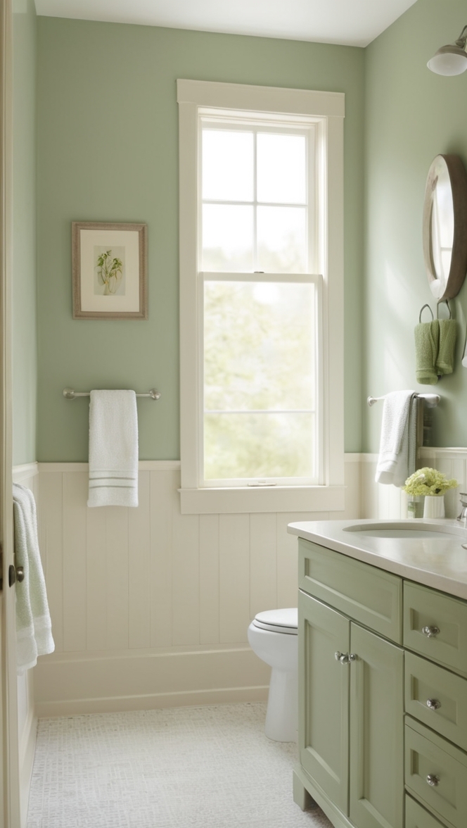 sage bathroom paint, best sage green paint, sage green bathroom, sage green paint colors, sage green paint palette