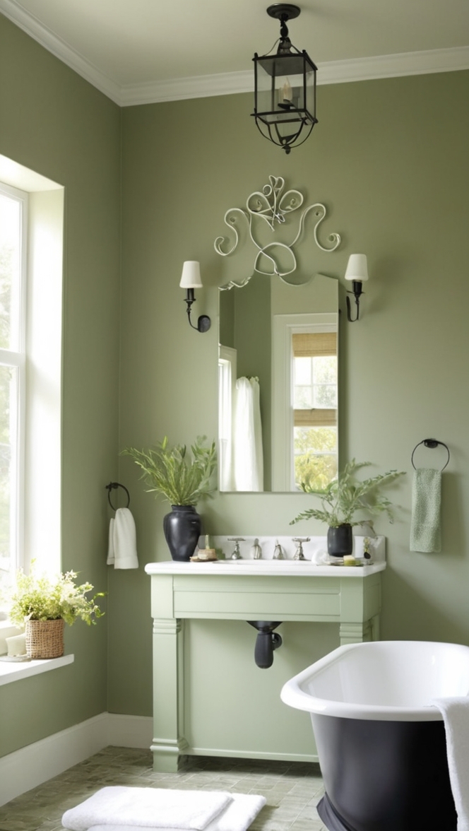 sage green bathroom decor, sage green bathroom accessories, black and white bathroom ideas, modern black and white bathroom, sage green and white bathroom accessories