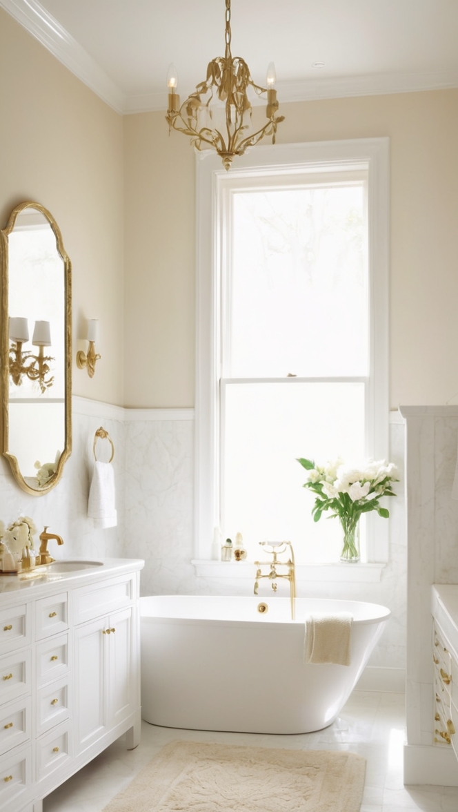 luxury bathroom design, elegant bathroom decor, high-end bathroom fixtures, upscale bathroom renovation, chic bathroom accessories