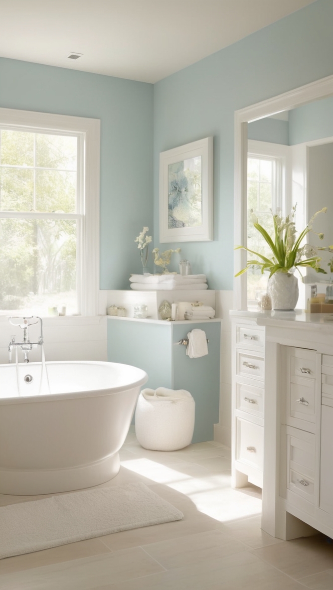 white bathroom tiles, modern bathroom design, luxury bathroom renovation, contemporary bathroom fixtures, elegant bathroom vanity