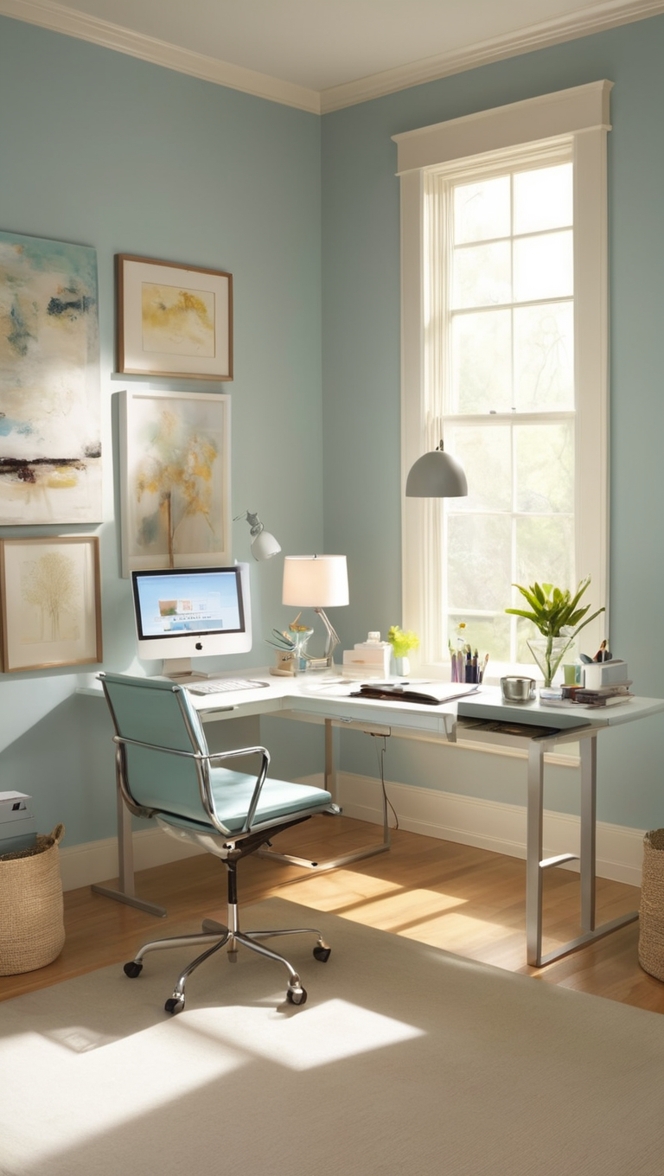 Office decor, Home office furniture, Small office design, Modern office space, Office organization