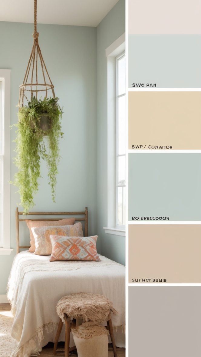 boho color scheme, bohemian color palette, boho color trends, boho chic colors, boho color combinations