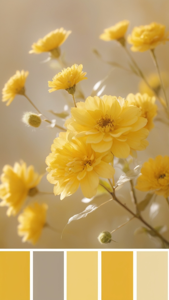 color palette for yellow, yellow color scheme, yellow color combinations, bright yellow palette, yellow tones palette