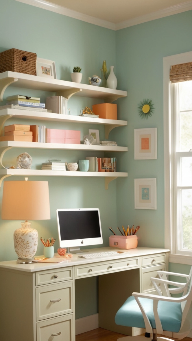 home office decor ideas, small home office design, stylish home office ideas, modern home office setup, cozy office space