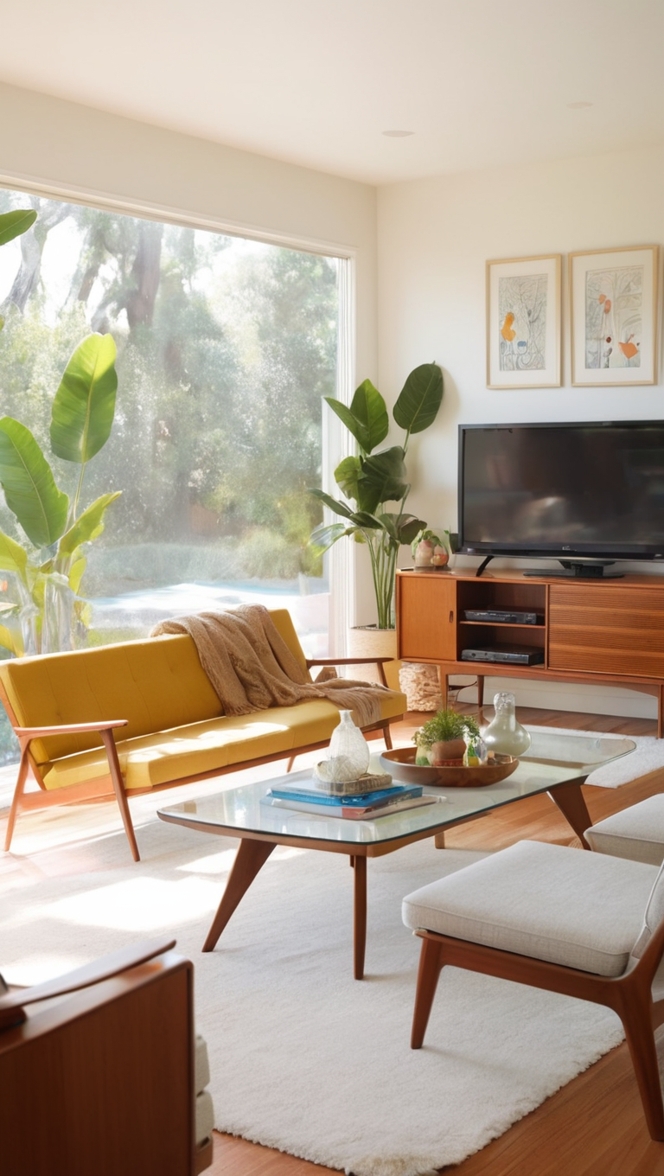 mid century modern sofa, mid century modern coffee table, mid century modern artwork, mid century modern wall decor, mid century modern armchair