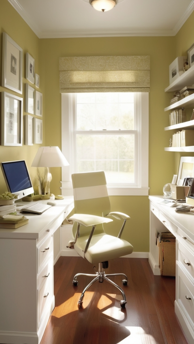 home office decor, small office design, workspace ideas, office organization, compact office design