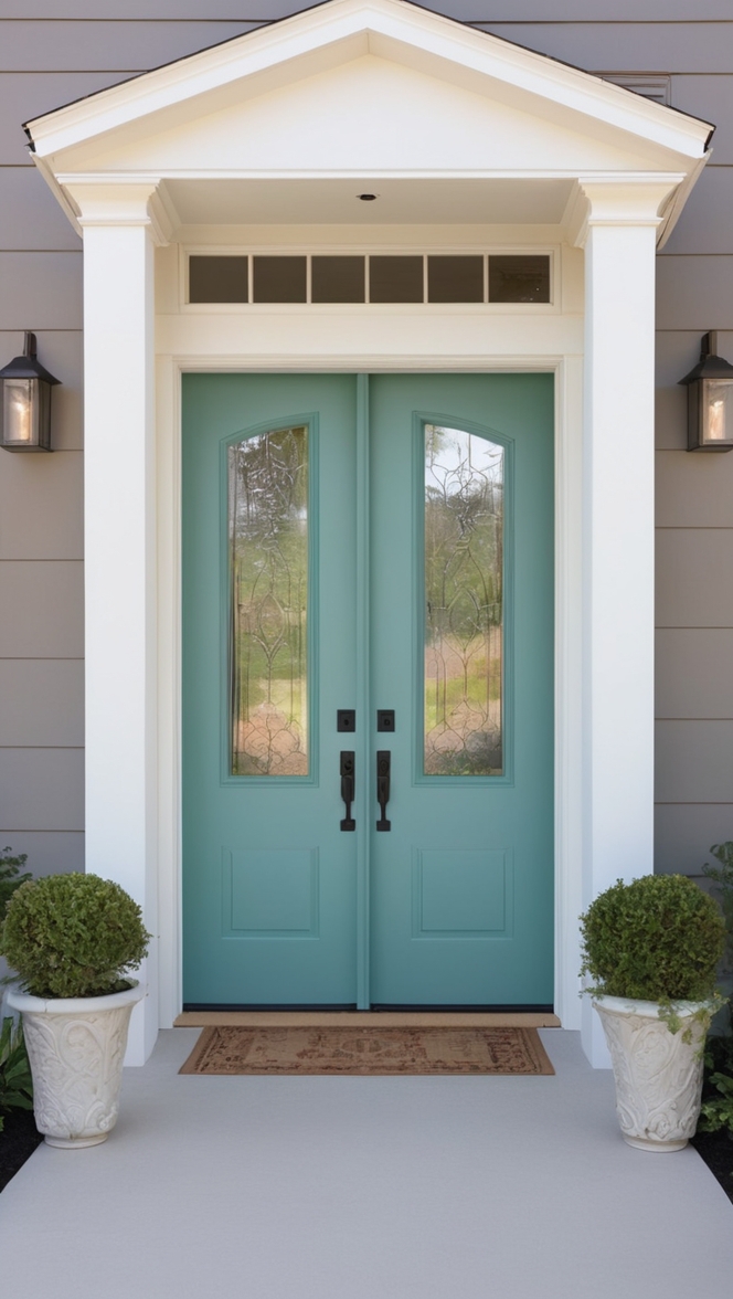 modern front door, contemporary front entry door, double door design, luxury front entrance, stylish exterior door