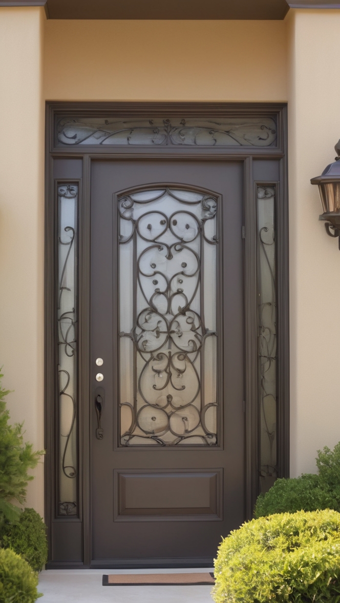 safety door design, iron entrance door, entry door safety, wrought iron entrance, secure iron door