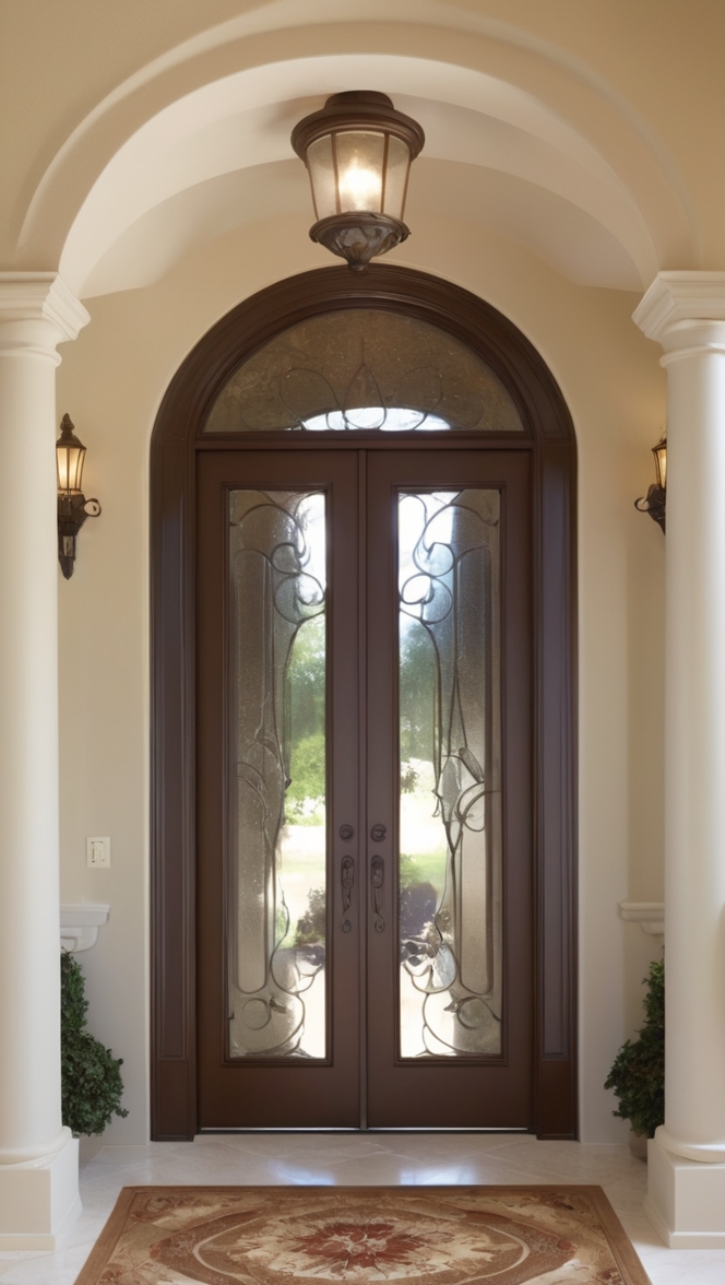 Safety door design, Double door entrance, Secure entrance design, Exterior door safety, Entrance door security