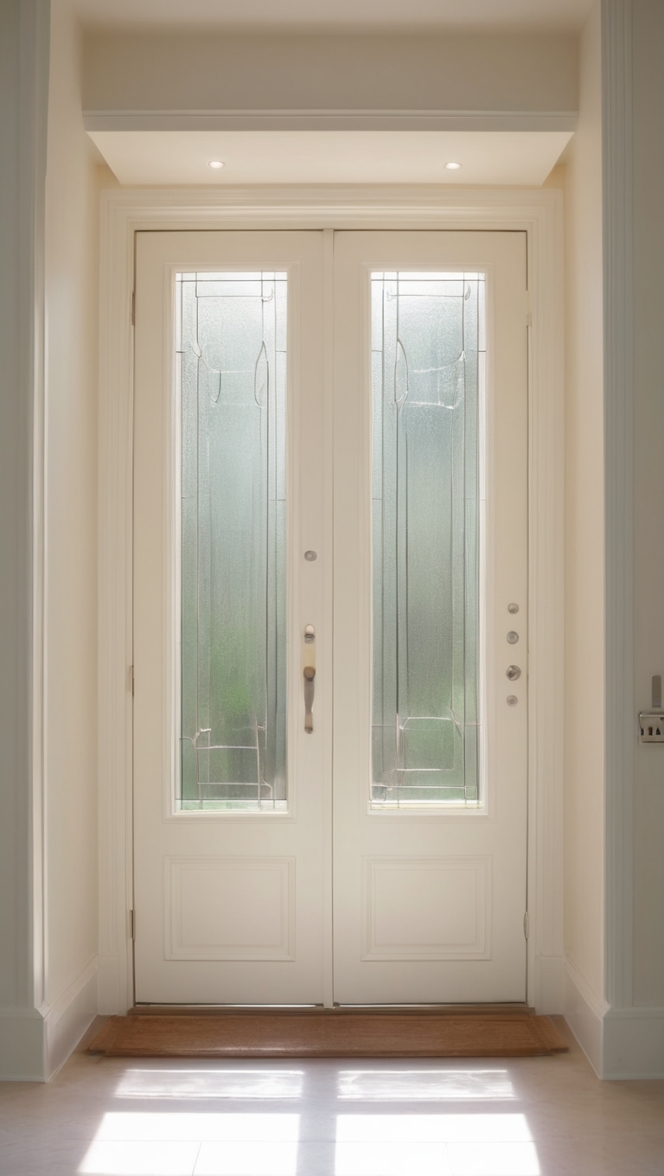 Safety door design, Double door entrance, Secure entrance design, Exterior door safety, Entrance door security