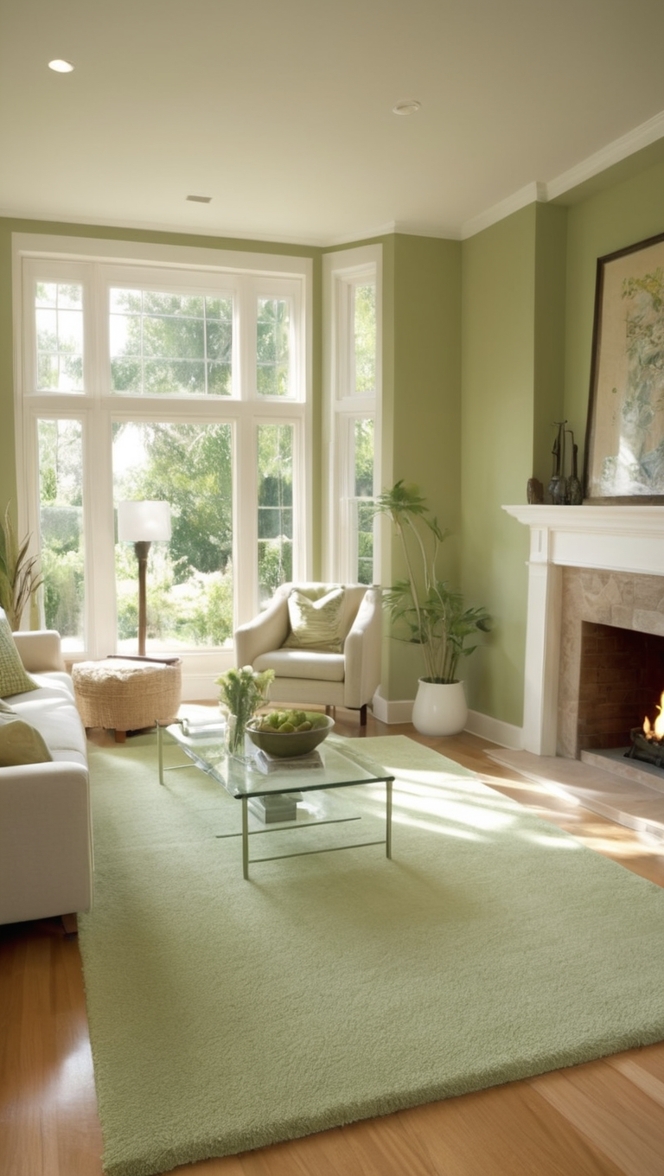 sage green rug, area rug living room, plush green rug, sage colored rug, soft green area rug