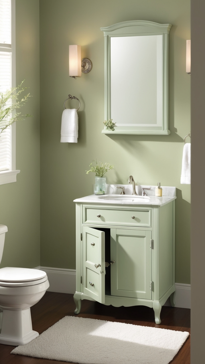 sage green bathroom vanity, sage green double vanity, sage green vanity unit, sage green vanity cabinet, sage green vanity top