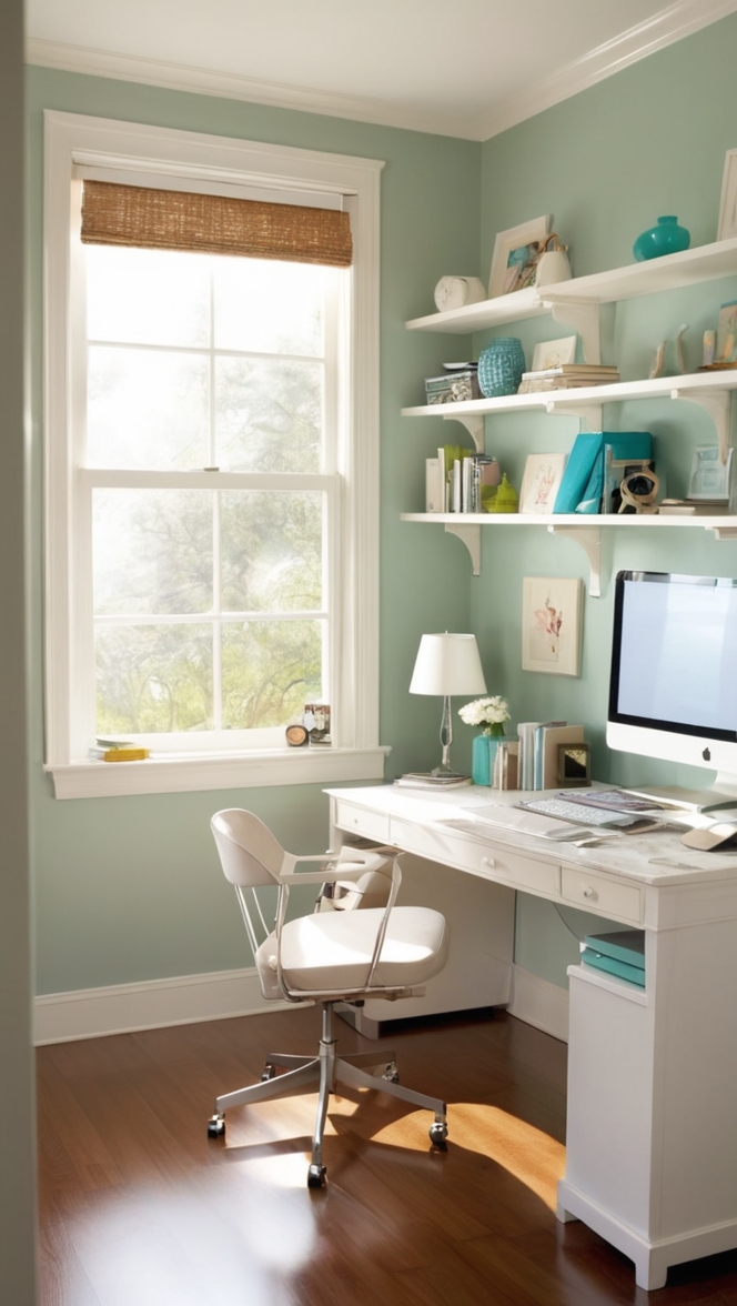 small office design, office space decor, office organization ideas, home office layout, small office furniture