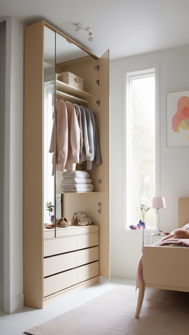 wardrobe design with mirror, mirrored wardrobe ideas, bedroom wardrobe with mirror, mirror wardrobes designs, mirrored wardrobe furniture