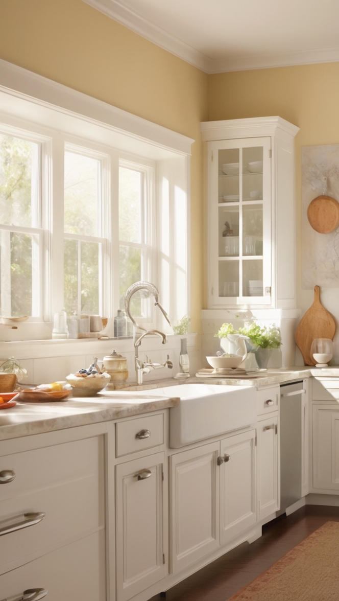 carrara marble countertops, best kitchen appliances, under cabinet lighting, subway tile backsplash, farmhouse sink