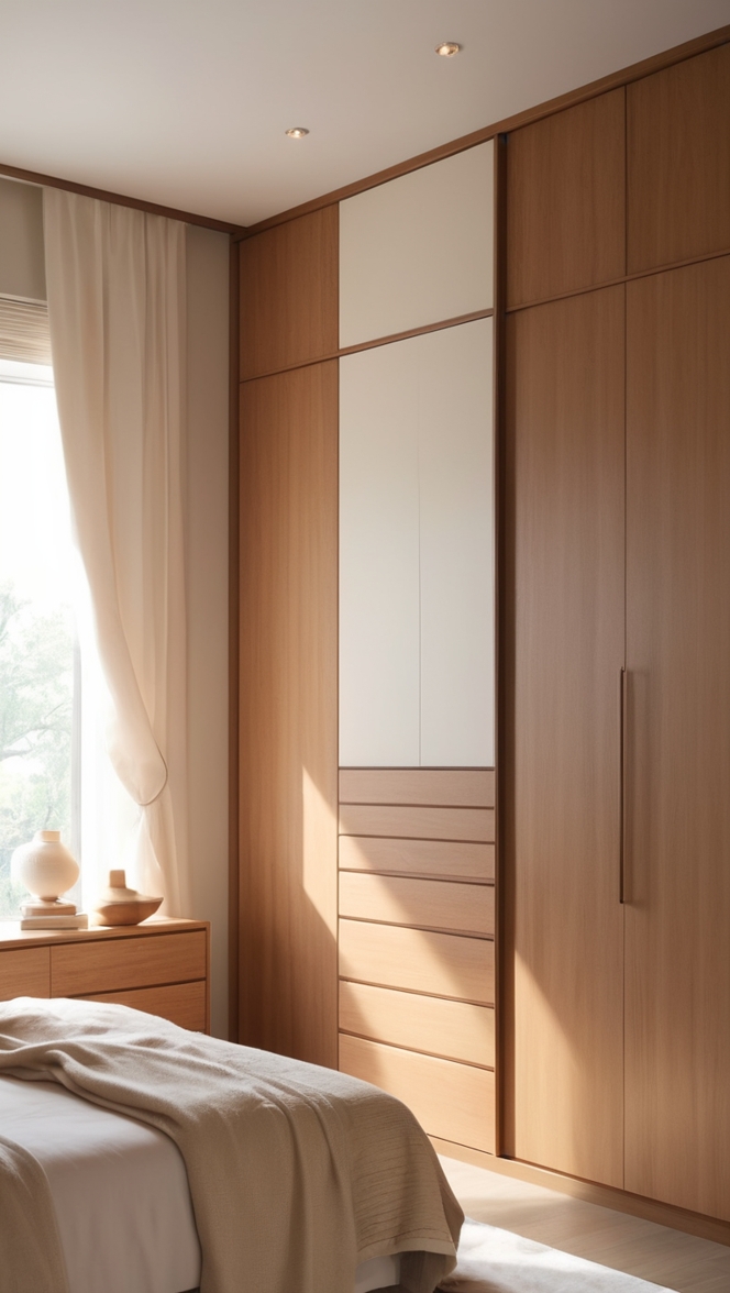 wooden wardrobe design, wardrobe ideas, bedroom closet, custom wardrobe, closet organizer